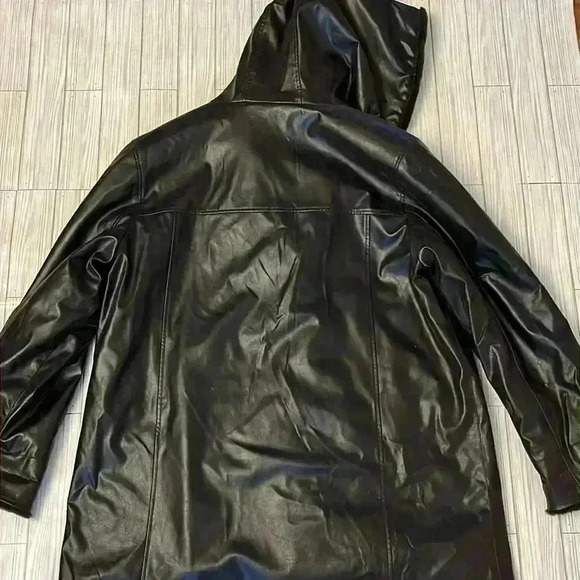 Vintage faux fur and leather coat - Picture 7 of 7